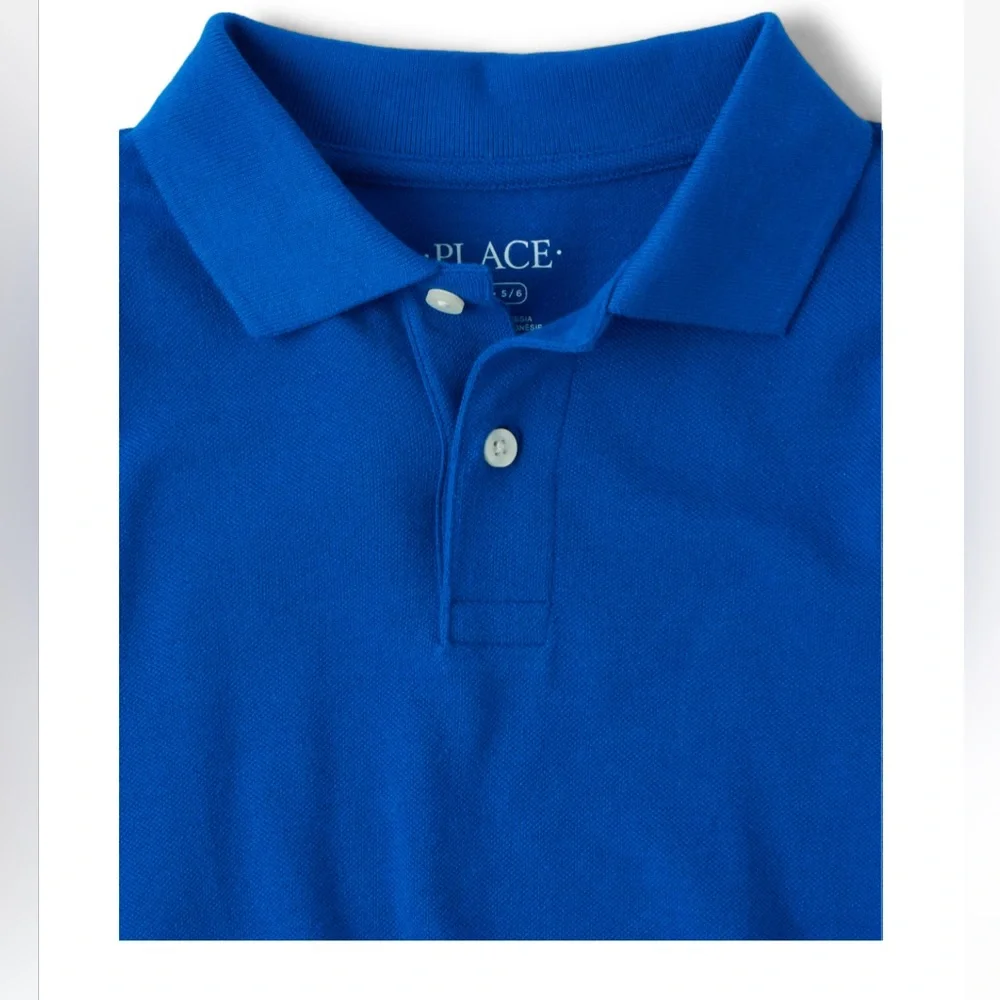 The Children’s Place Polo Blue Long Sleeve Shirt